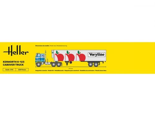 Heller 1:43 - Kenworth K-123 Cabover Truck (80793)