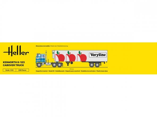 Hovedbilde Heller 1:43 - Kenworth K-123 Cabover Truck ...