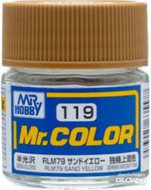 Hovedbilde RLM 76 Sand Yellow C119 - Mr. Color 10ml
