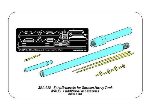 Set of barrels for German Heavy Tank MAUS