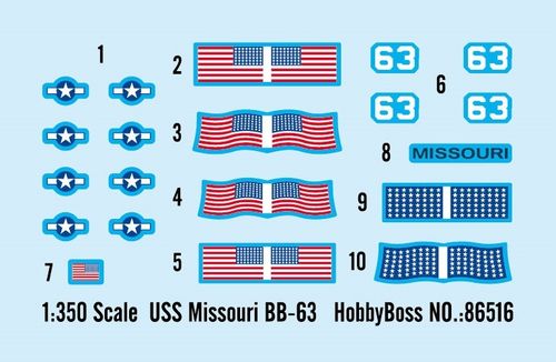 Hobby Boss 1:350 -  USS Missouri BB-63 (86516)