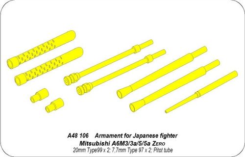 Armament for A6M5 Zero - Aber Models